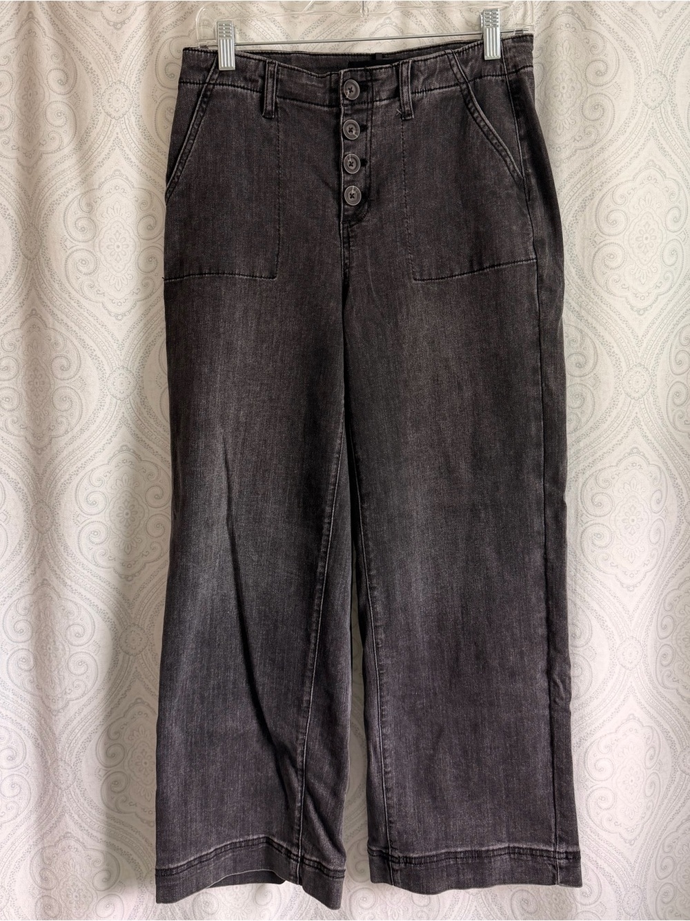 Tribal Jeans Washed Black High-Rise Button-Front Women’s Jeans